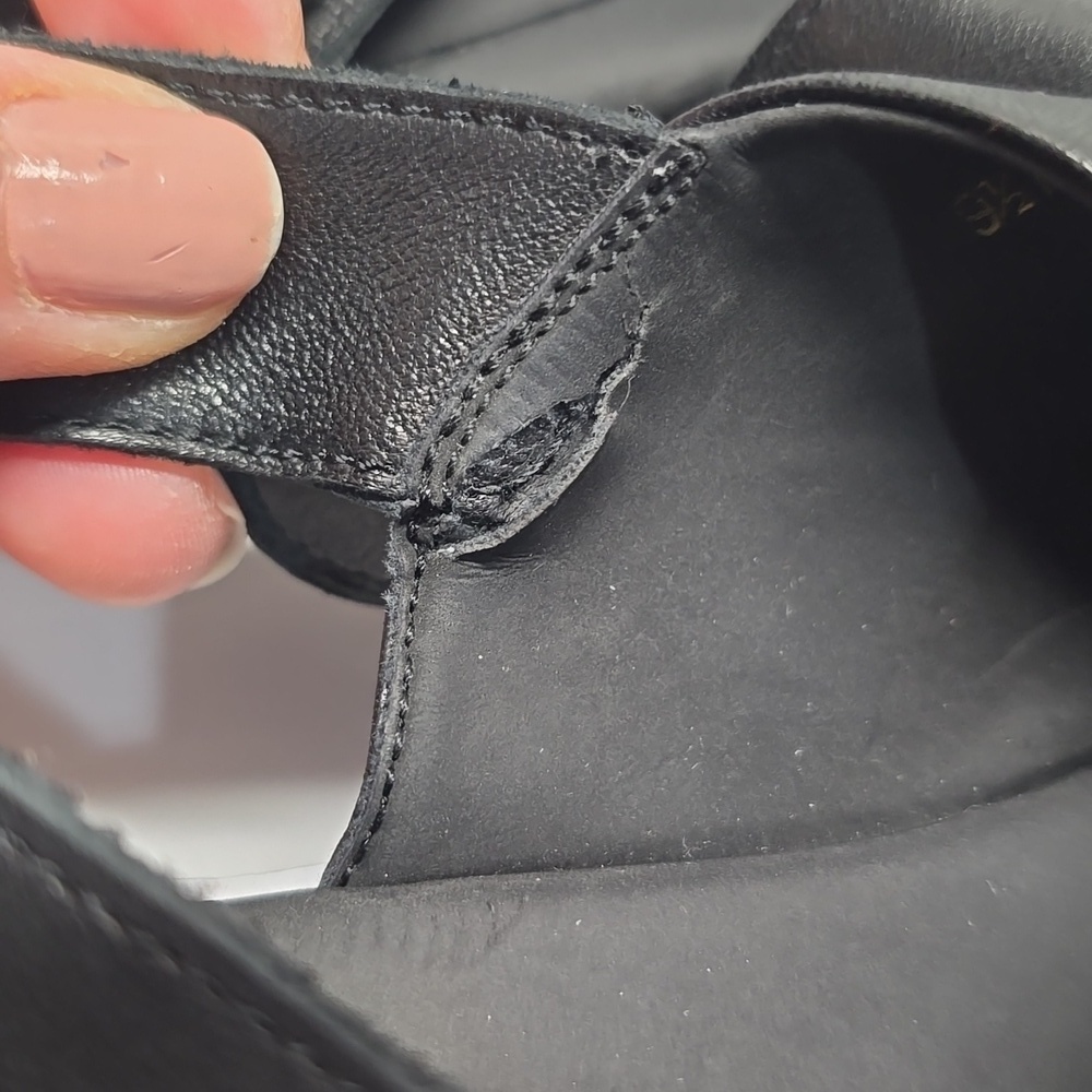 {Vaneli} Clead Strap Slingback Sandal Flatform Platform Open Toe Black - Picture 11 of 16